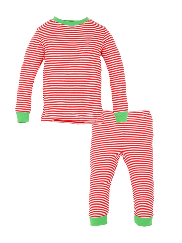 Under the Nile Long Johns - Candy Cane Holiday Stripe