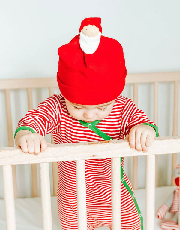 Candy Cane Holiday Stripe Footie